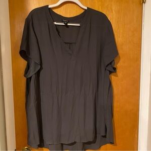 Torrid black v neck blouse